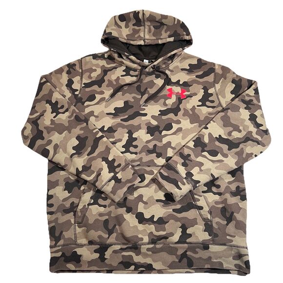 Under Armour Other - Under Armour Camo Hooded Sweatshirt Hoodie Men's Large Loose Outdoor Hunting